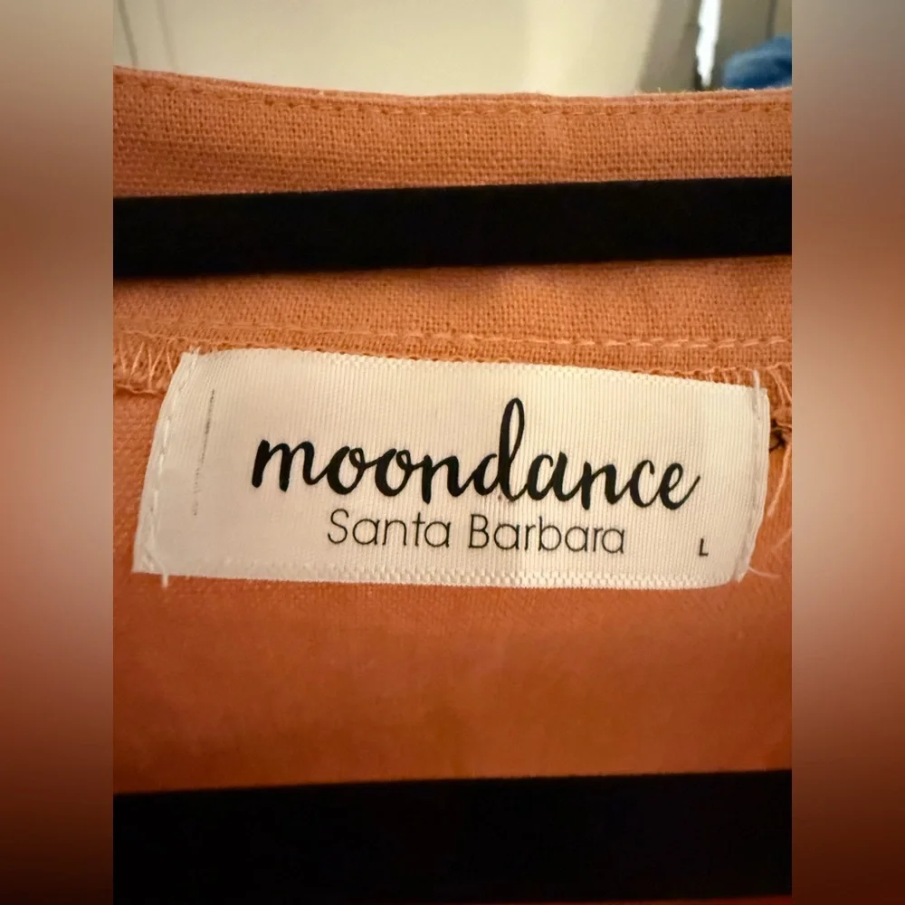 Moondance Orange Ruffled Tank Top - Picture 3 of 3